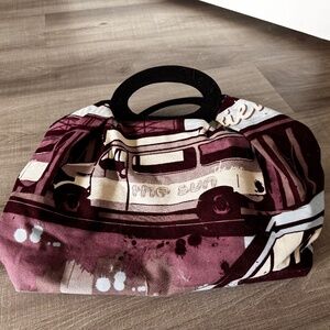 Vintage-Vibe Canvas Convertible Tote with Brighton Bag Cover & Matching Strap